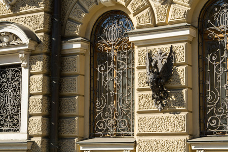 Russia. St. Petersburg. 10 May 2016. The Nevsky Prospect. First National Bank.のeditorial素材