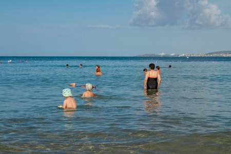 Turkey. Antalya. 16 September 2016 Beach, sea, sun, summer,のeditorial素材