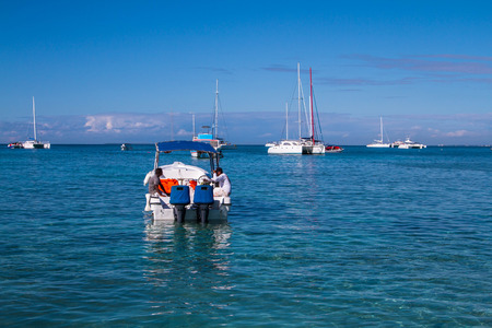 January 10, 2017. The Dominican Republic. Port, yacht, tourism, rest, excursion, ships.のeditorial素材