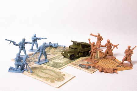 Army, soldiers, toys, children'sの写真素材