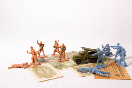 Army, soldiers, toys, children'sの写真素材