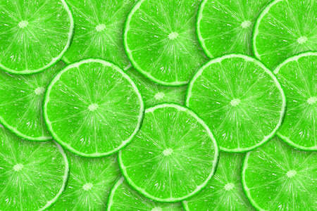 Sliced juicy lime. Close-up. Copy space. Fresh fruits. Fruit background. Summer party. Birthday Bright colorfulの写真素材