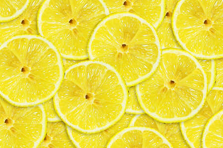 Sliced juicy lemon. Close-up. Copy space. Fresh fruits. Fruit background. Summer party. Birthday Bright colorfulの写真素材