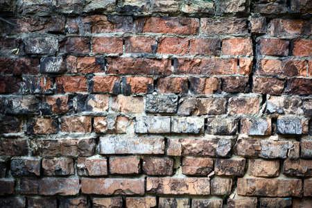 Old red brick wall. Grunge background. Textureの写真素材