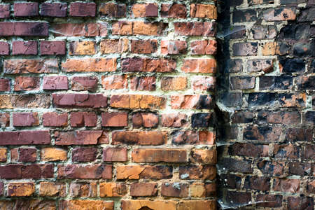 Old red brick wall. Grunge background. Textureの写真素材