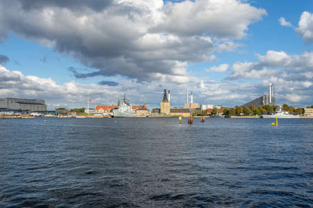 Copenhagen. Denmark. 12. September. 2021 Beautiful view from the water of the Royal Danish Maritime Museum. Denmark. Sights. Trips.のeditorial素材