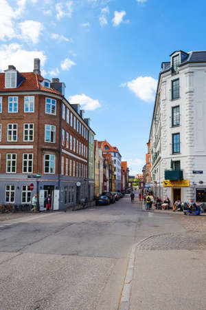 Copenhagen, Denmark - July 9, 2018. Beautiful architecture of Copenhagen. Architecture City landscape Travelのeditorial素材