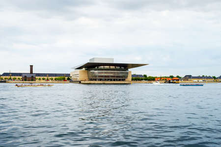 Copenhagen, Denmark - July 10, 2018. The Royal Danish Opera Architecture. City landscape travelsのeditorial素材