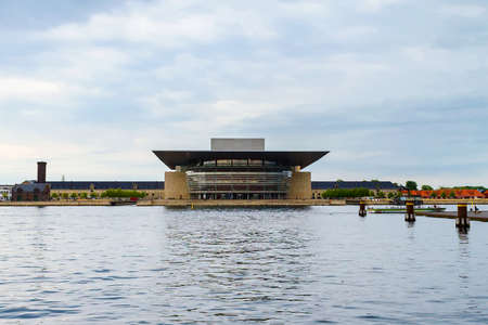 Copenhagen, Denmark - July 10, 2018. The Royal Danish Opera Architecture. City landscape travelsのeditorial素材