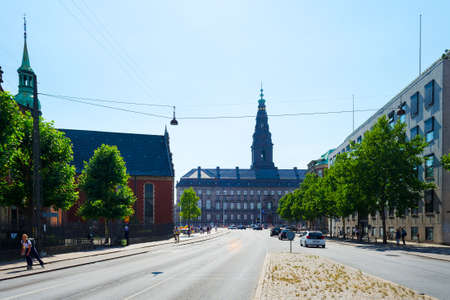 Copenhagen, Denmark - July 16, 2018. Beautiful architecture of Copenhagen. Architecture City landscape Travelの写真素材