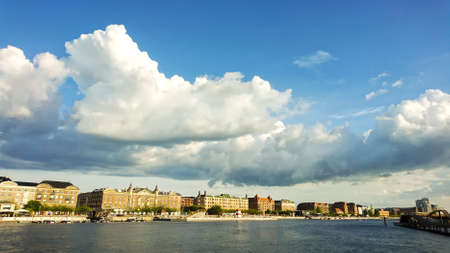 Beautiful architecture of Copenhagen. Architecture City landscape Travelの写真素材