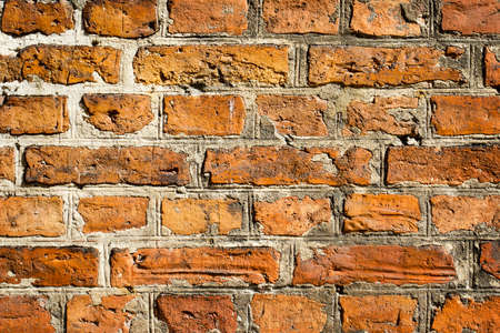 Vintage red beautiful brick wall. Backgrounds. Texturesの写真素材