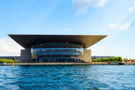 Copenhagen, Denmark - July 13, 2018. The Royal Danish Opera Architecture. City landscape travelsのeditorial素材