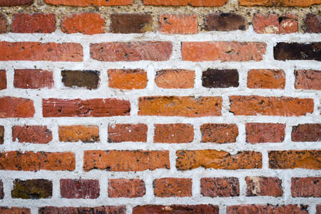 Vintage red beautiful brick wall. Backgrounds. Texturesの写真素材