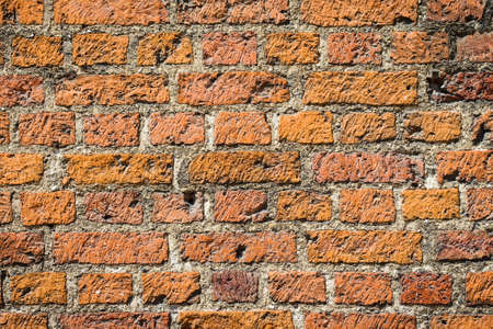Vintage red beautiful brick wall. Backgrounds. Texturesの写真素材