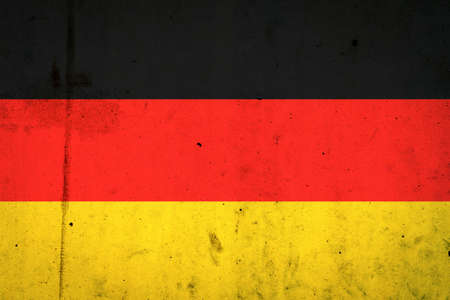Germany flag on concrete wall. Flags Europe.の写真素材
