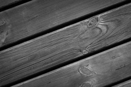 Black-white texture of beautiful natural wooden boards. Vignette. Backgrounds. Textures.の写真素材