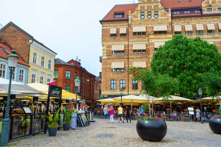 Malmo. Sweden. July 29 2019 Beautiful urban ancient architecture Architecture