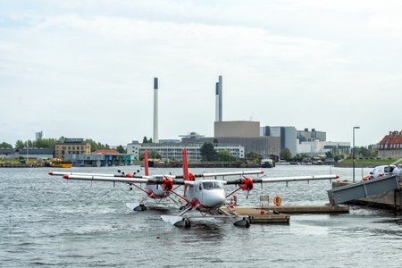Copenhagen. Denmark. 15. September. 2021. Hydroplanes in the parking lot. Copenhagen Denmark Transport Trips Recreationのeditorial素材