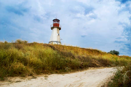 Old lighthouse on the shore. Recreation, Travelの写真素材