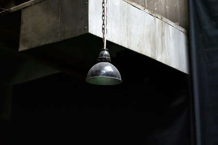 Old street lamp. Interior. Retro design. Details Close-up.のeditorial素材
