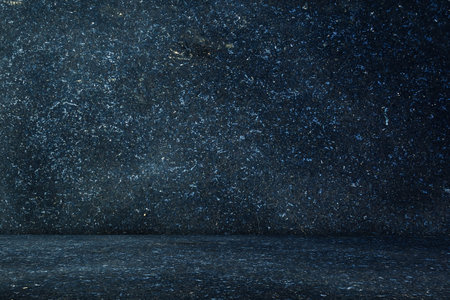 Dark marble wall with panoramic floor views. Grunge background. Textures. Backgrounds.の写真素材