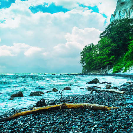 Beautiful seascape. Mons Clint. Denmark Seascape Nature Sightsの写真素材