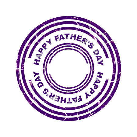 Happy Father's Day round stamp. isolated on a white background. design element. holidays. Congratulations.の写真素材