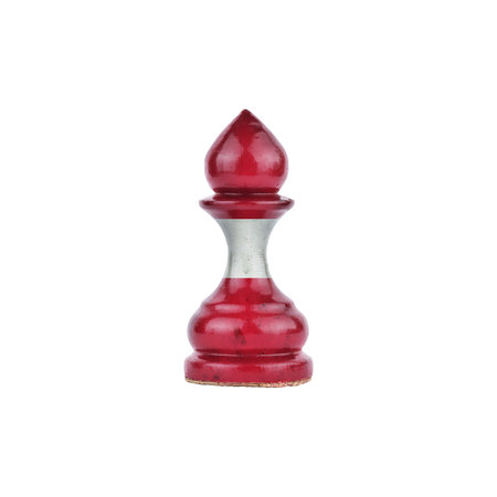 Pawn in the colors of the flag of Latvia. isolated on a white background. sport. politics. business. strategy.の写真素材