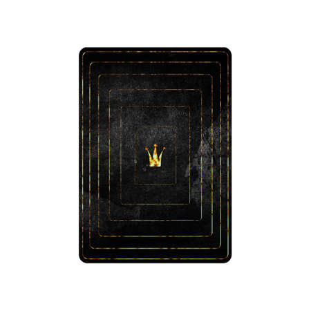 Back side, grunge card isolated on white background. playing cards. design element. Gambling.の写真素材