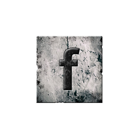 Letter f. Alphabet on stone blocks. Lowercase. Isolated on white background. Education. Design element.の写真素材
