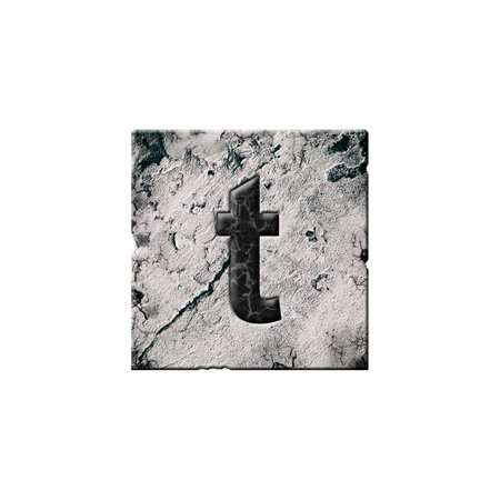 Letter t. Alphabet on stone blocks. Lowercase. Isolated on white background. Education. Design element.の写真素材