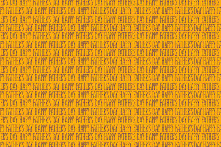 Happy Father's Day background. Letterings on a orange background. Holidays. Backgroundsの写真素材