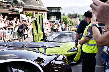 Velden, Woerthersee, AUSTRIA: Sports cars convention on 15 June 2019のeditorial素材