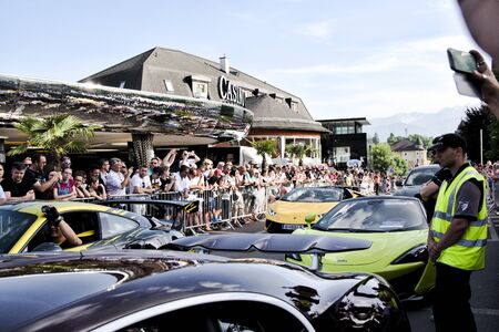 Velden, Woerthersee, AUSTRIA: Sports cars convention on 15 June 2019のeditorial素材