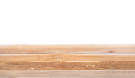 Wooden background isolate. Wooden surface with copy spaceの写真素材