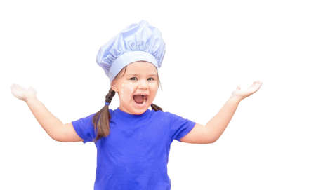 Woman with balloons on yellow background at partyの写真素材