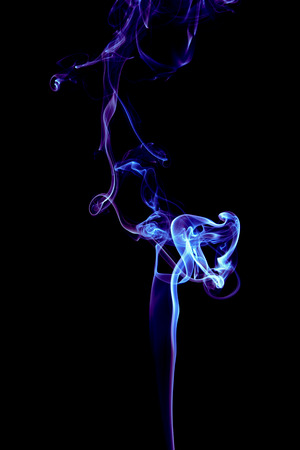 Th photo show the abstract - smoke on the  black.の写真素材