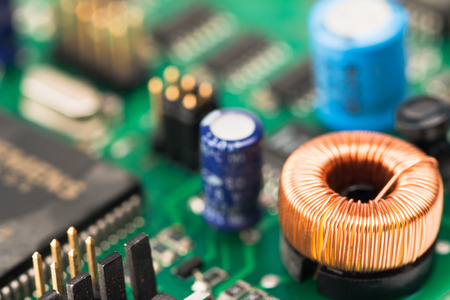 In the picture you can see a fragment of an old circuit board.