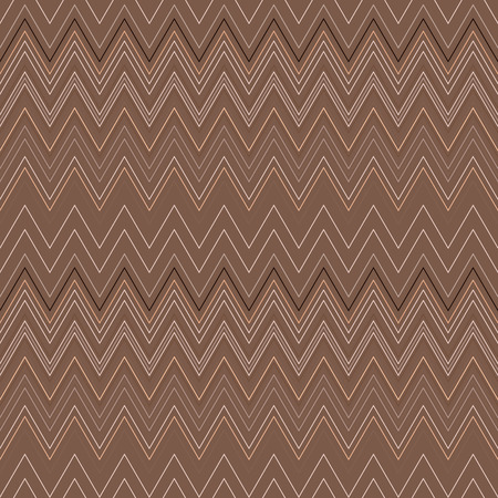 Seamless zigzag hatch pattern. Geometric stripy background. Wedged, striped, line lace texture. Stockings, lingerie, hosiery, garter, undies material theme. Brown, beige soft colored. Vectorのイラスト素材