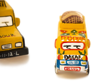 Old African toys - Bush taxisの写真素材