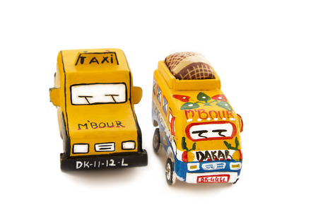 Old African toys - Bush taxisの写真素材