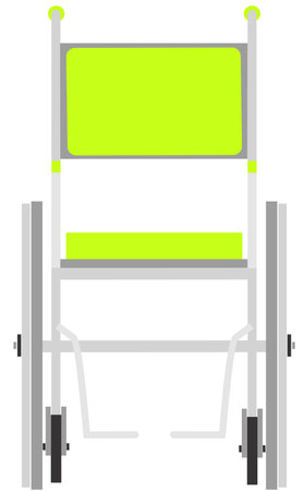 Vector illustration of wheelchair for disabled people isolated on white backgroundのイラスト素材