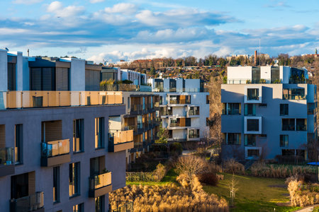 Prague, Czech Republic - February 24, 2024: luxury complex DOCK in Prague, Czech Republicのeditorial素材