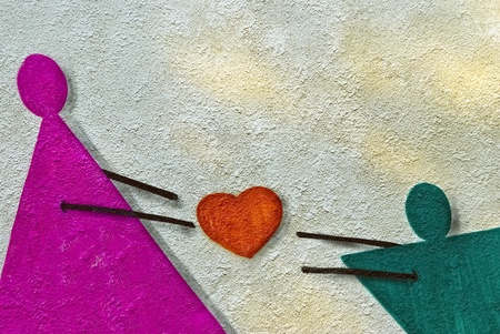 Mutual loveの写真素材