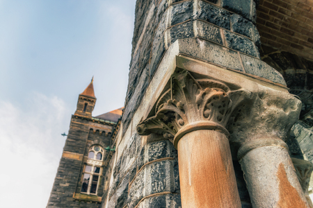 WASHINGTON DC, USA: Territory of Georgetown University, private research university - the oldest Catholic and Jesuit-affiliated institution of higher education in the USA.のeditorial素材