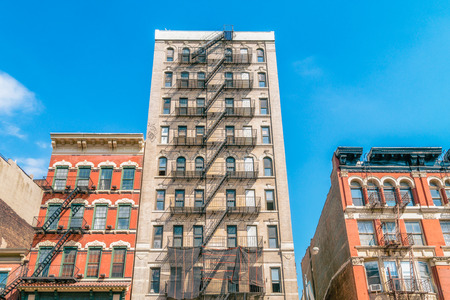 NEW YORK CITY, USA: Buildings and street traffic on the Broadway.It is the oldest...