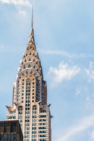 NEW YORK CITY, USA : Buildings and street life on the Manhattan. Manhattan described as the cultural and financial capital of the world and hosts the United Nations Headquarters.のeditorial素材