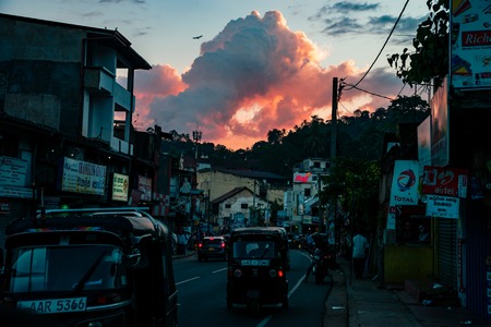 COGGALLA, SRI LANKA - April, 2016: sri lanka unknown people life. Casual photo of life on Sri Lanka.のeditorial素材