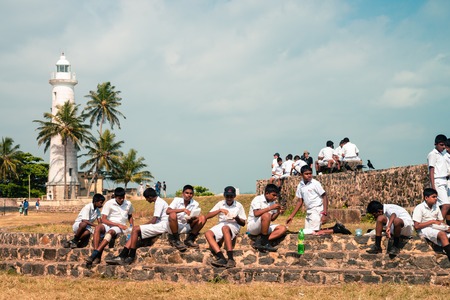 COGGALLA, SRI LANKA - April, 2016: sri lanka unknown people life. Casual photo of life on Sri Lanka.のeditorial素材